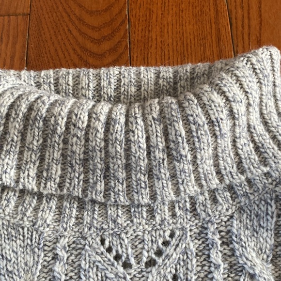 🍁Lands’ End beautiful womens medium grey very soft sweater turtleneck. - Picture 4 of 14